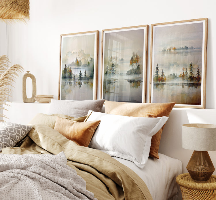 Beige Landscape Set of 3 Prints