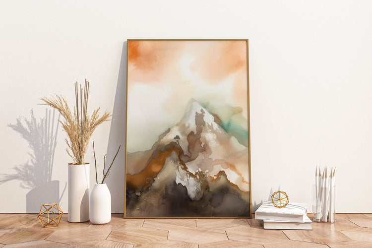 Orange Mountains Set of 3 Prints