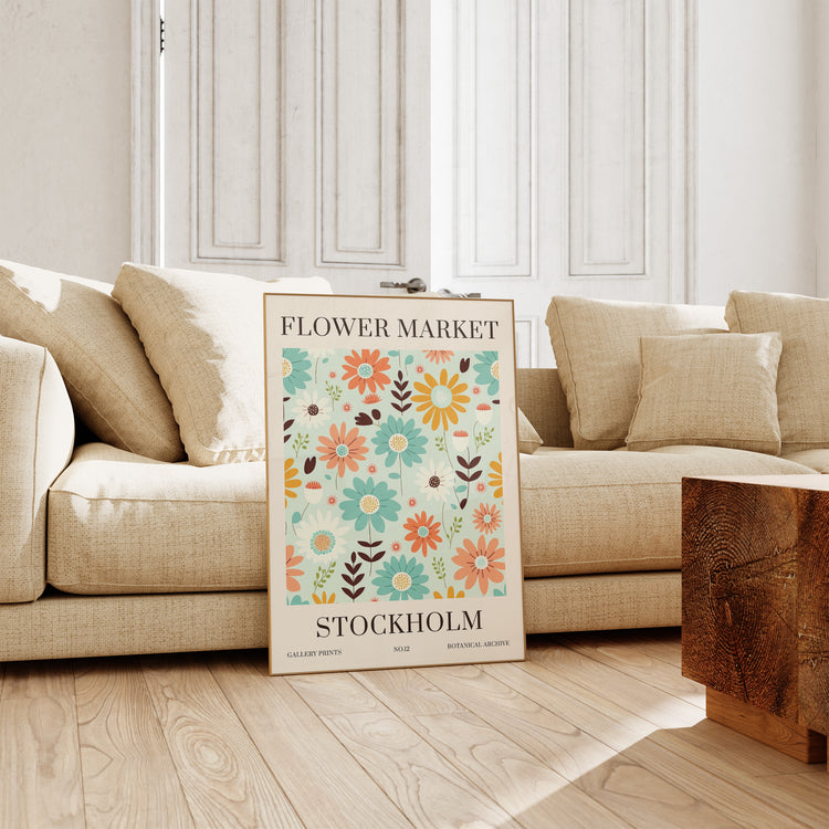Stockholm Flower Market Print