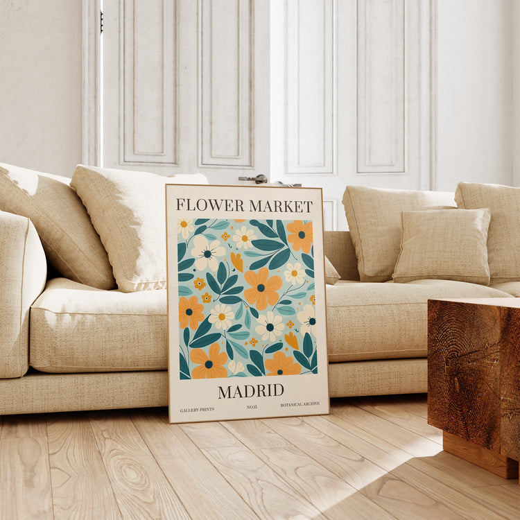Madrid Flower Market Print