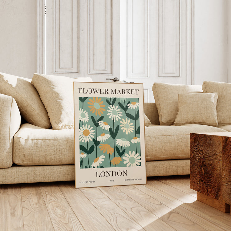 London Flower Market Print