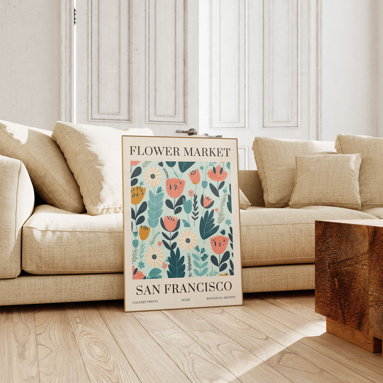 San Francisco Flower Market Print