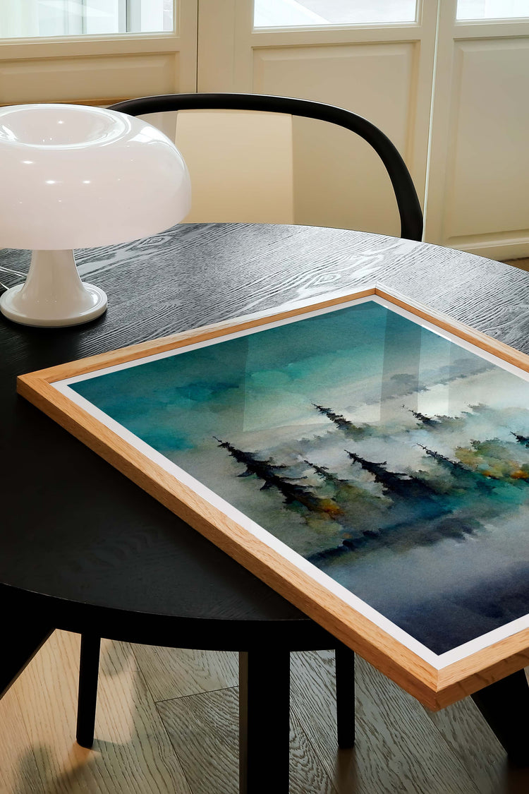 Turquoise Forest Print