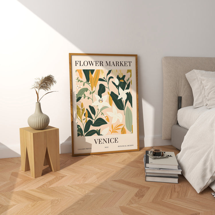 Venice Flower Market Print