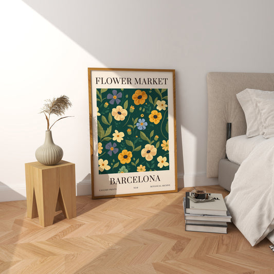 Barcelona Flower Market Print