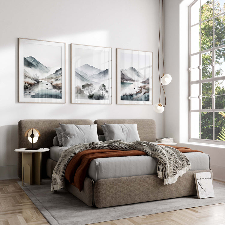 Grey Landscape Set of 3 Prints