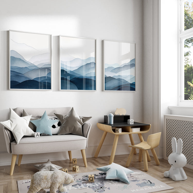 Minimalist Mountains Set of 3 Prints