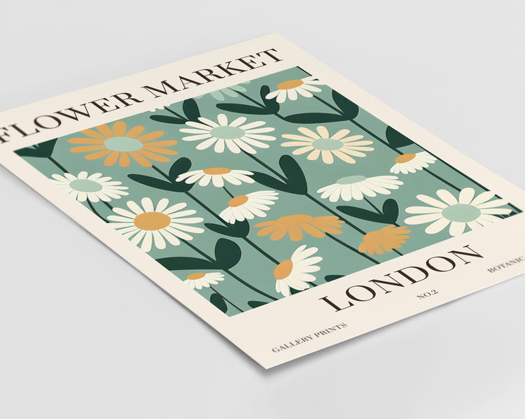 London Flower Market Print