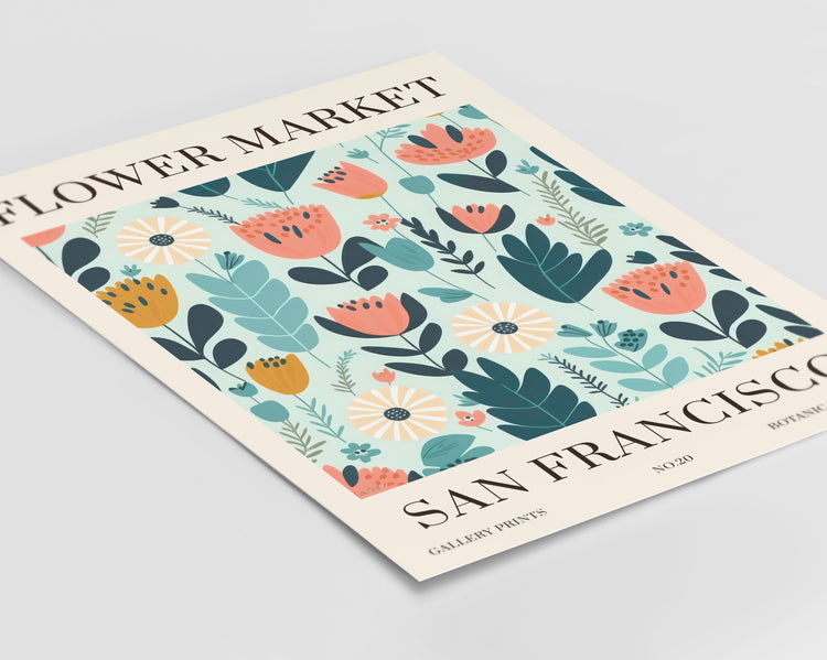 San Francisco Flower Market Print