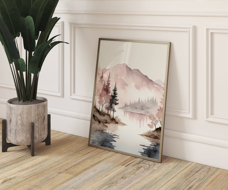 Pink Mountains Set of 3 Prints