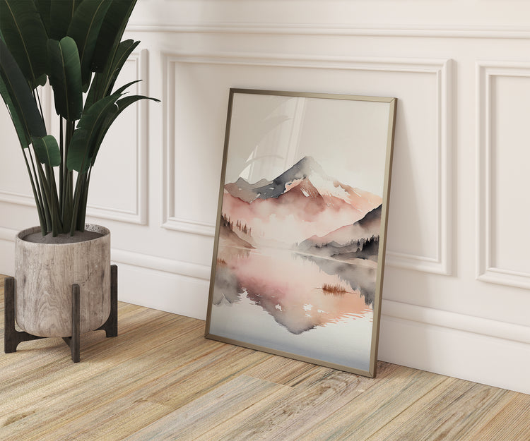 Pink Mountains Set of 3 Prints