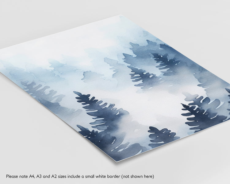 Nordic Blue Watercolour Set of 3 Prints