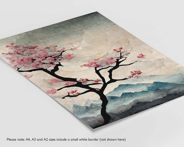 Japanese Style Blossom Tree Print