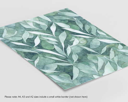 Abstract Leaves Set of 2 Prints