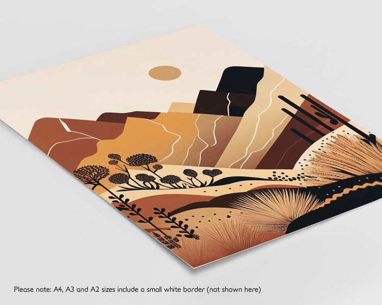 Boho Mountains Set of 2 Prints