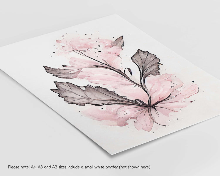 Pink Floral Set of 3 Prints