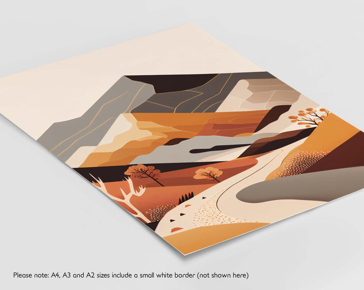 Boho Mountains Set of 2 Prints