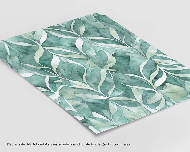 Abstract Leaves Set of 2 Prints