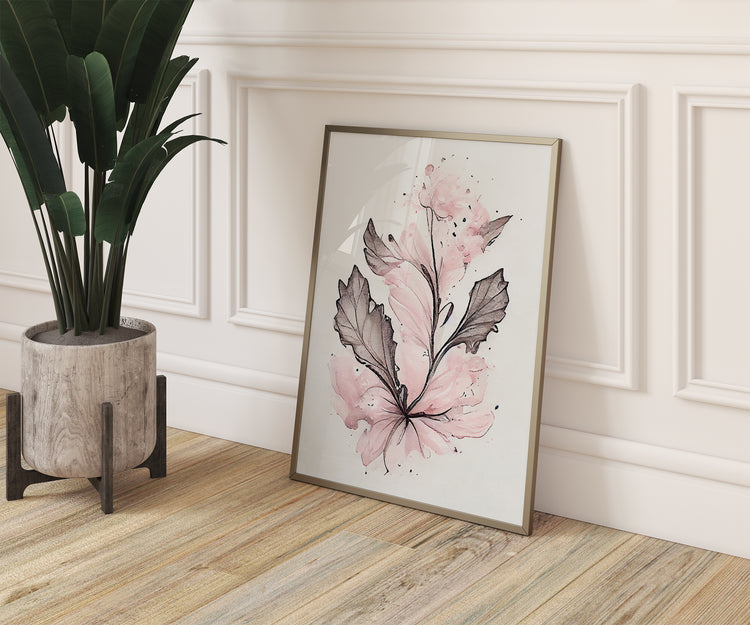 Pink Floral Set of 3 Prints