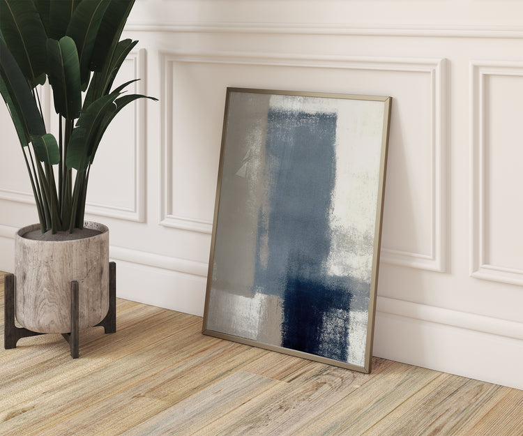 Blue and Grey Set of 3 Prints