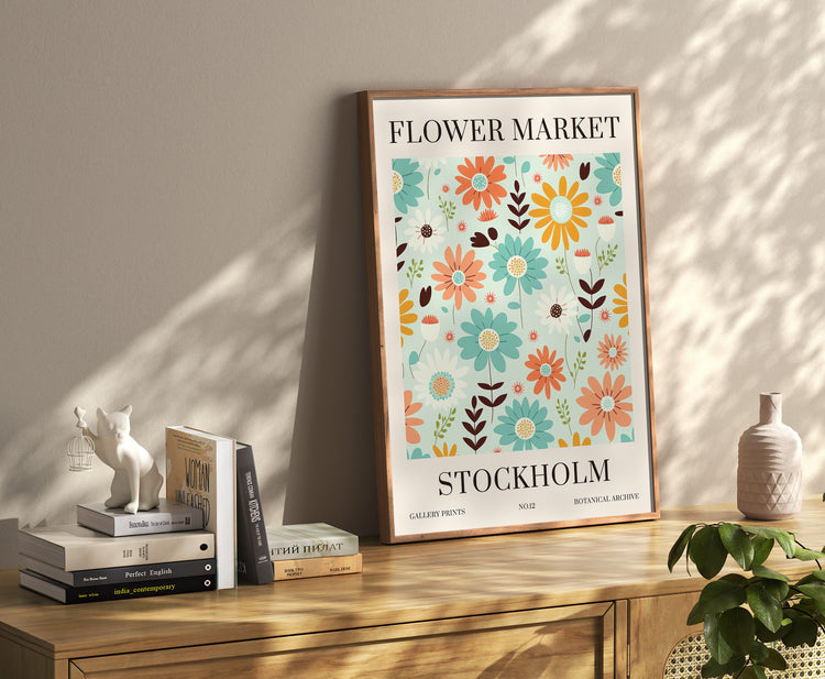Stockholm Flower Market Print