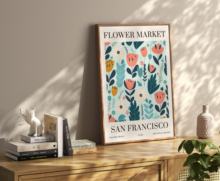 San Francisco Flower Market Print