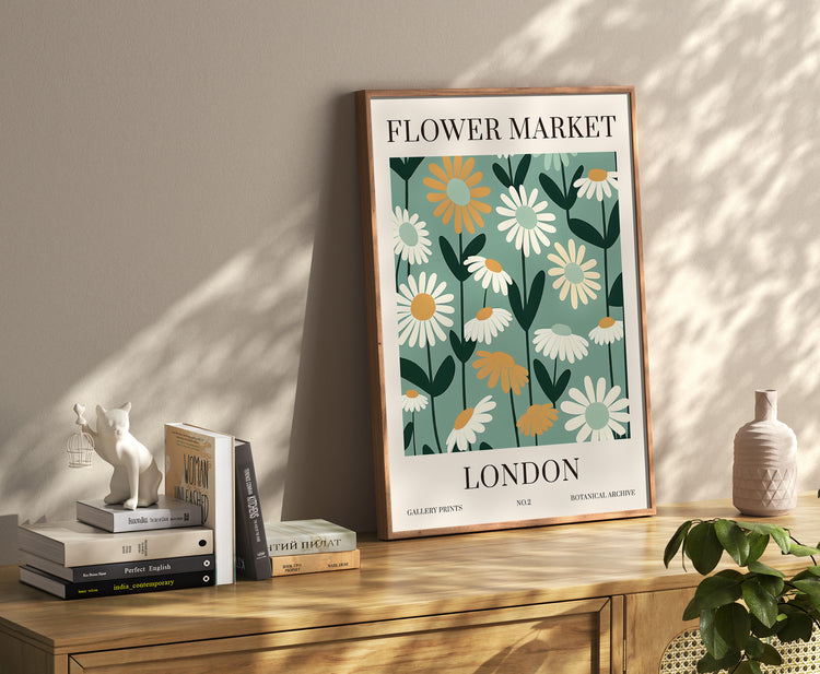 London Flower Market Print