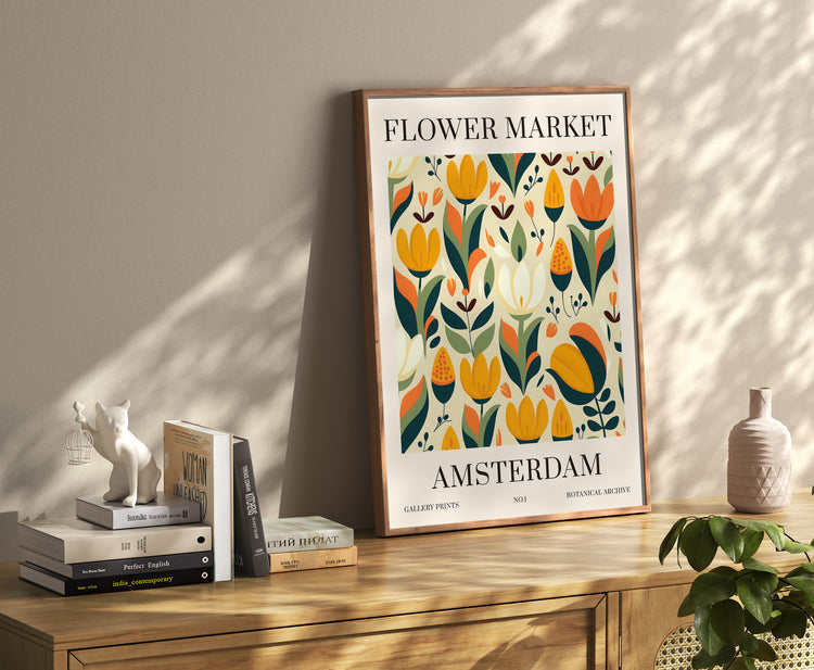 Amsterdam Flower Market Print
