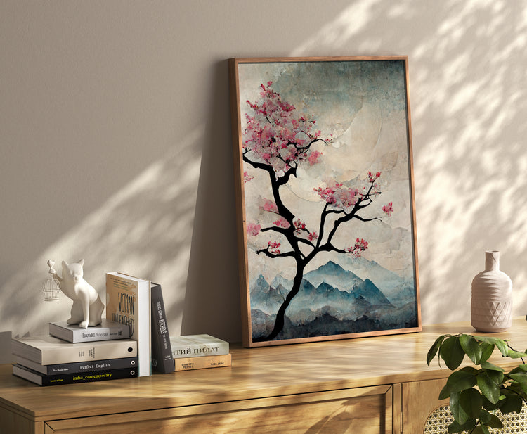 Japanese Style Blossom Tree Print