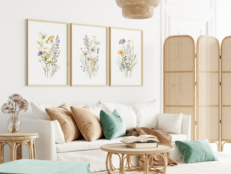 Wildflowers Set of 3 Prints