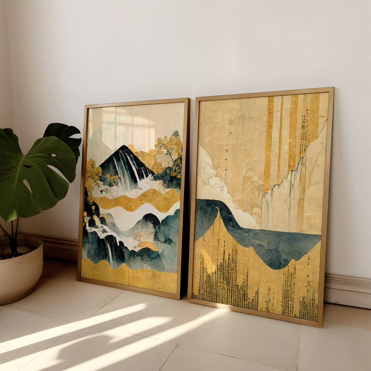 Japanese Landscape Set of 2 Prints