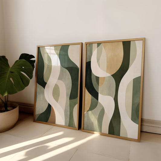 Sage Green Set of 2 Prints