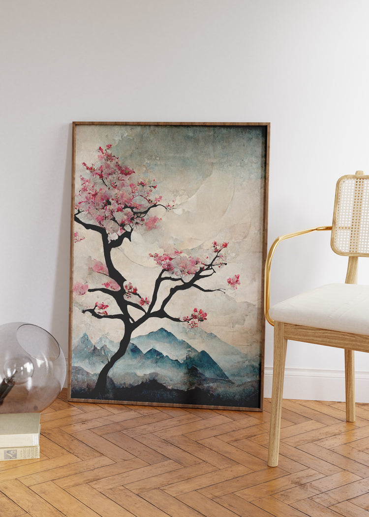 Japanese Style Blossom Tree Print