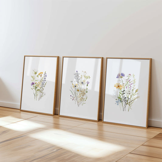 Wildflowers Set of 3 Prints