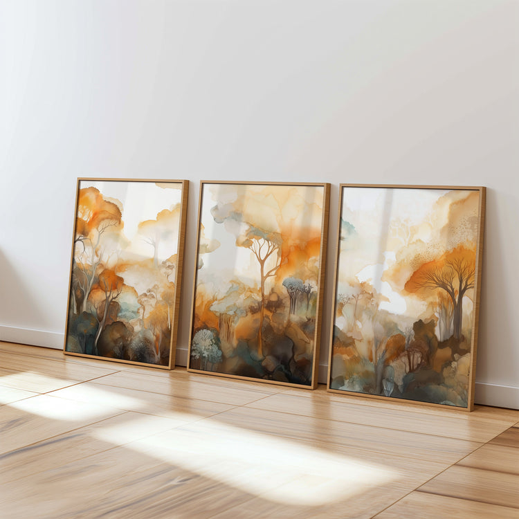 Orange Trees Set of 3 Prints