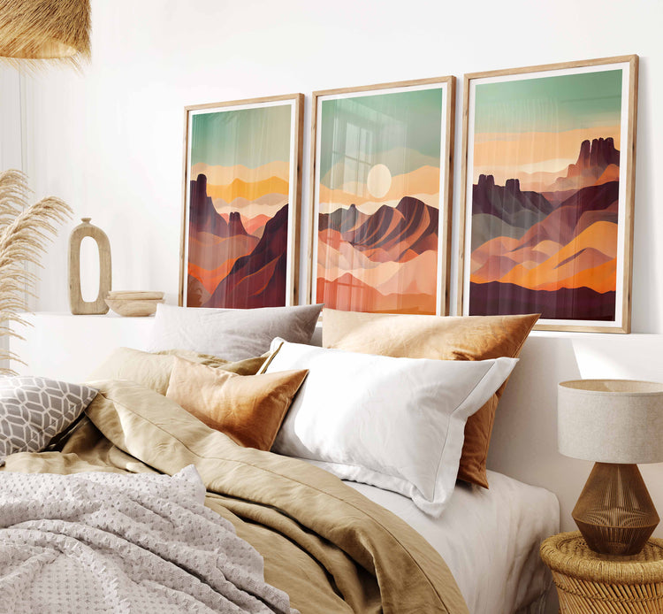 Boho Canyon Set of 3 Prints