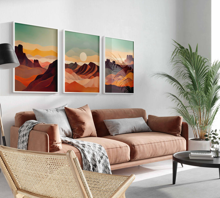 Boho Canyon Set of 3 Prints