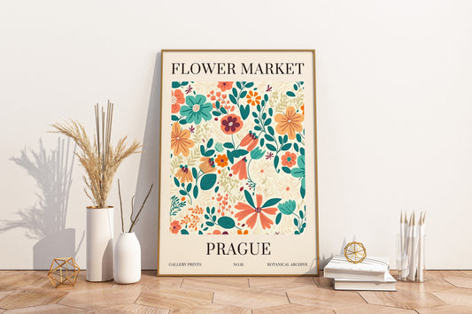 Prague Flower Market Print