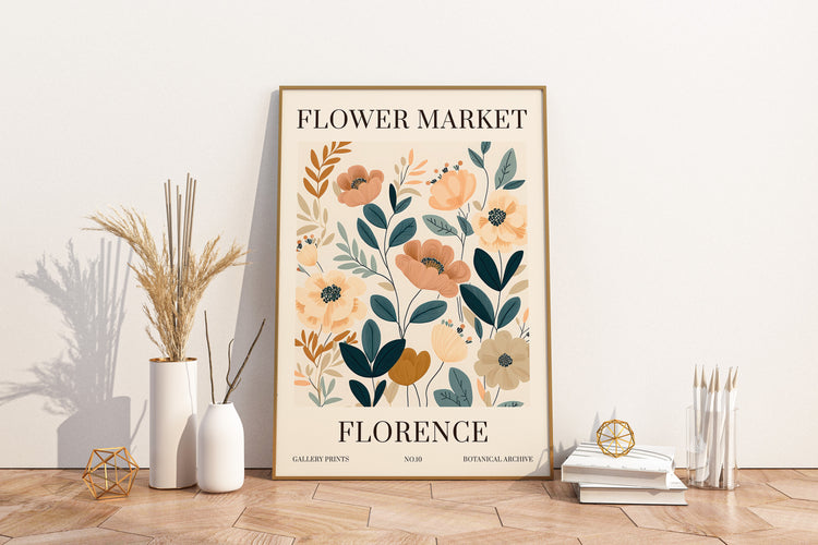 Florence Flower Market Print