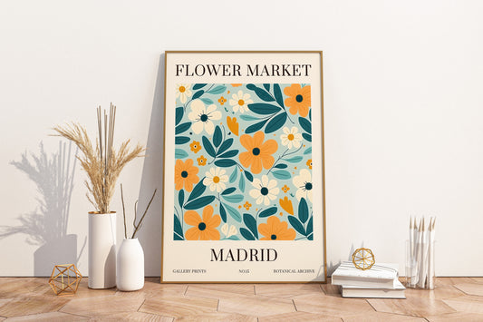 Madrid Flower Market Print