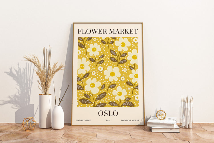 Oslo Flower Market Print