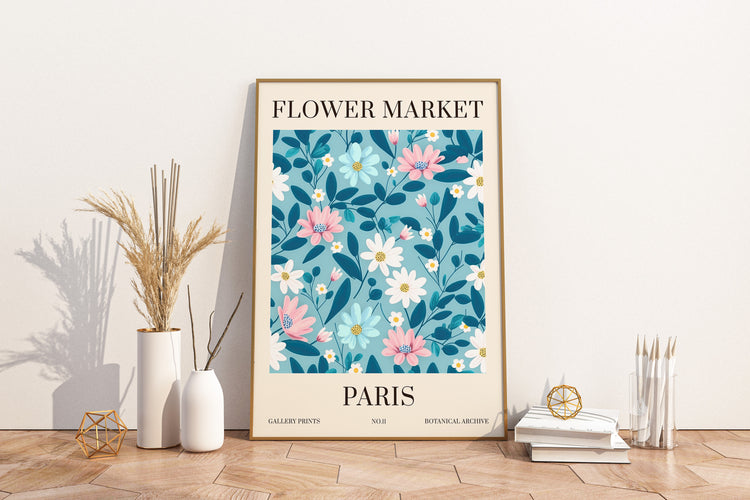 Paris Flower Market Print