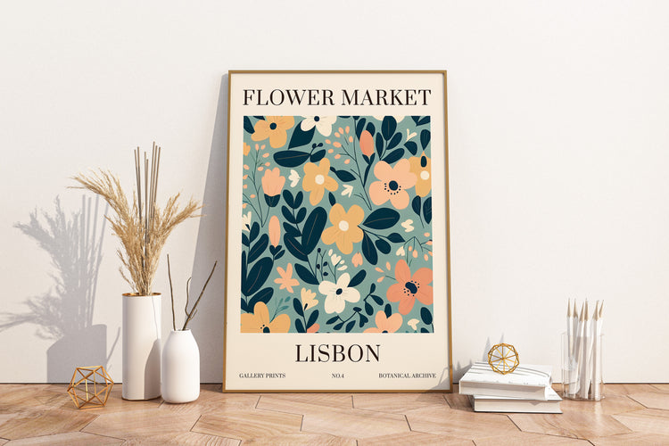 Lisbon Flower Market Print