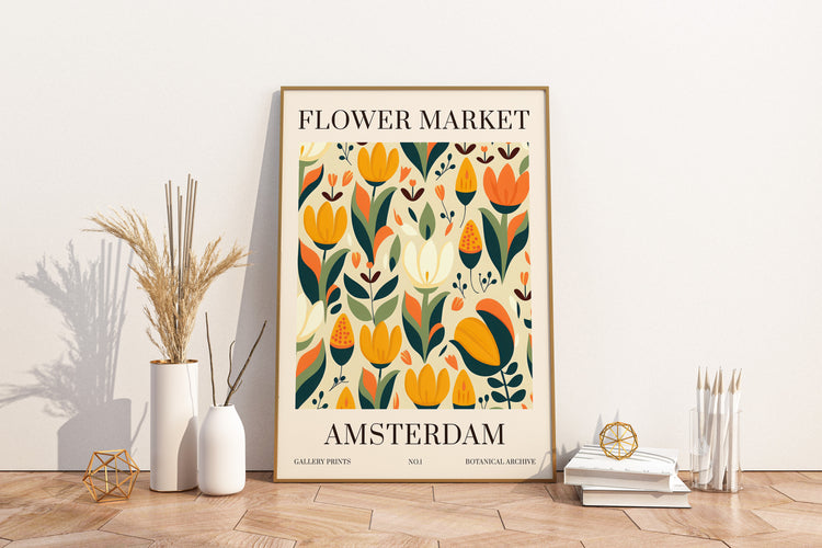 Amsterdam Flower Market Print