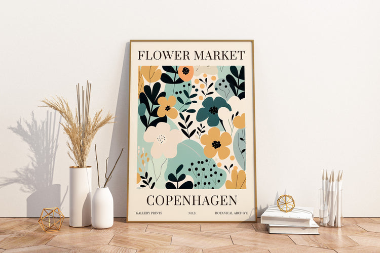 Copenhagen Flower Market Print