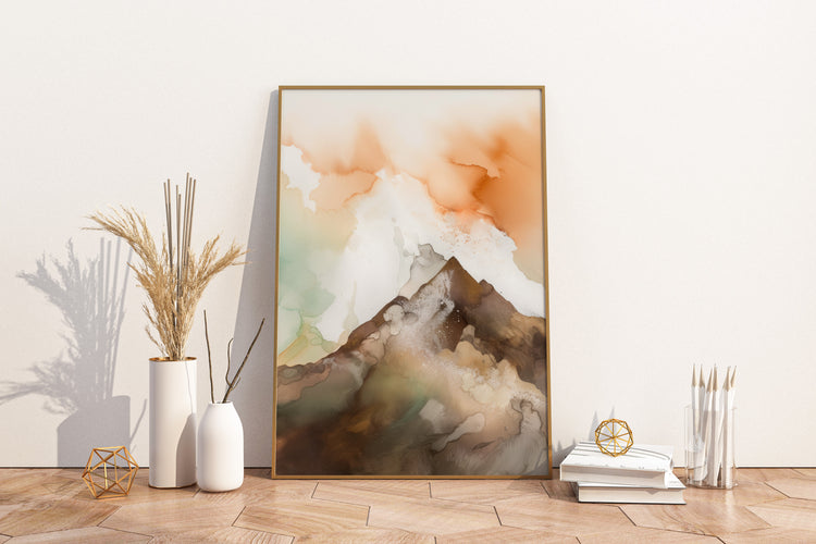 Orange Mountains Set of 3 Prints