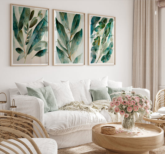 Leaves Set of 3 Prints