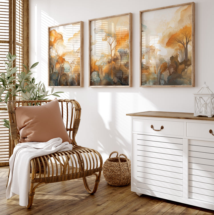 Orange Trees Set of 3 Prints