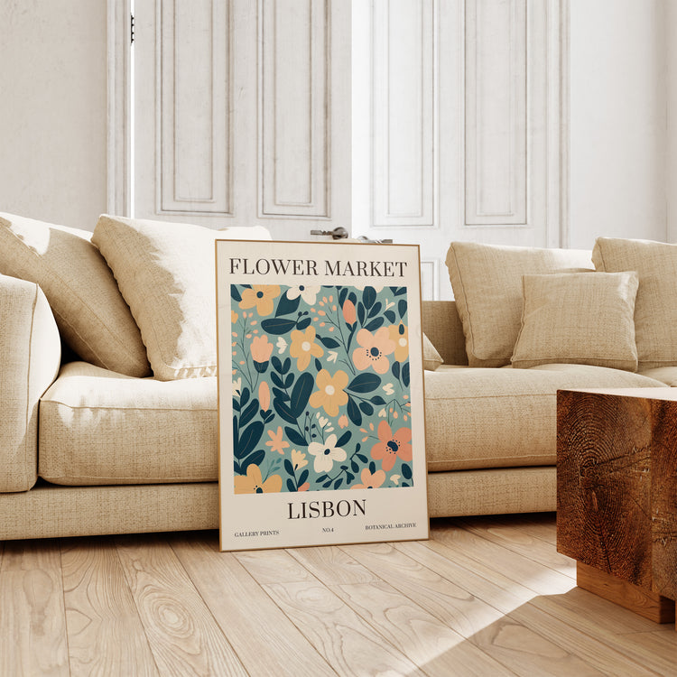 Lisbon Flower Market Print