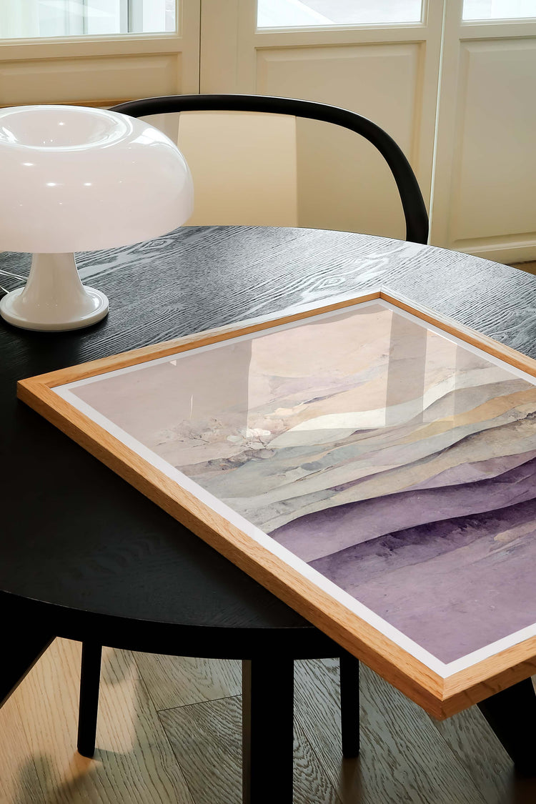 Purple Abstract Landscape Print